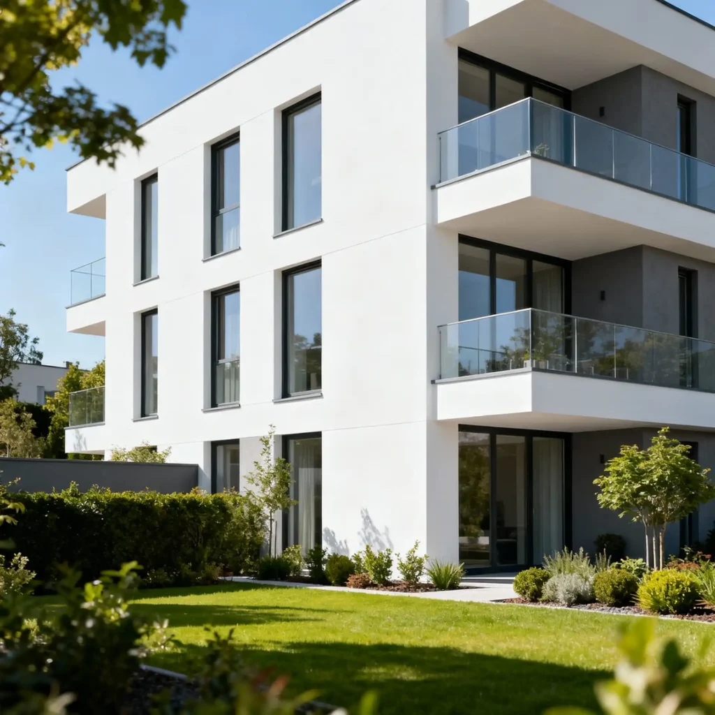 Immeuble résidentiel à Bex avec installation de chauffage et sanitaire par Hydrosan, Chablais.